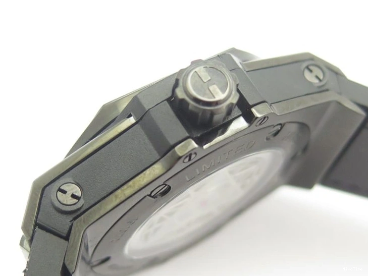 MIROTIME 0518 Portofino Automatic SS TWF 1:1 Best Edition Black Dial on Black Leather Strap A TravelReady 7199